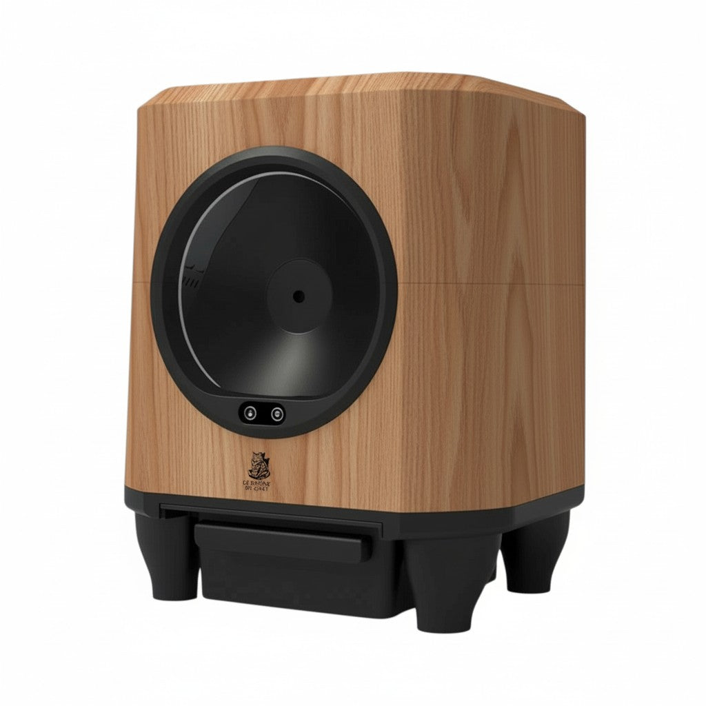 Litière Autonettoyante Wood Edition – Le Trône du Chat