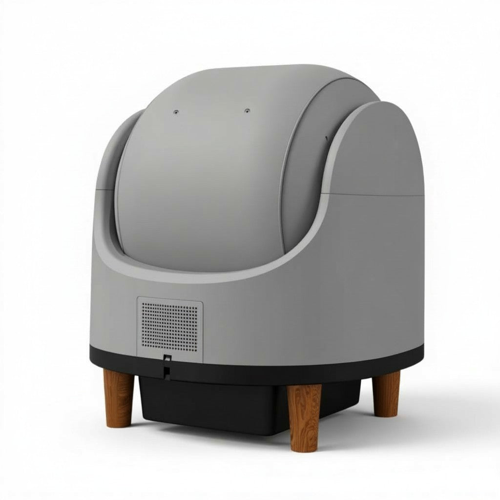 Litière Automatique Ouverte – Le Trône du Chat