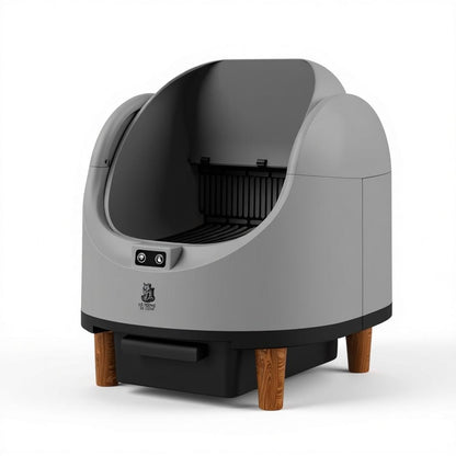 Litière Automatique Ouverte – Le Trône du Chat